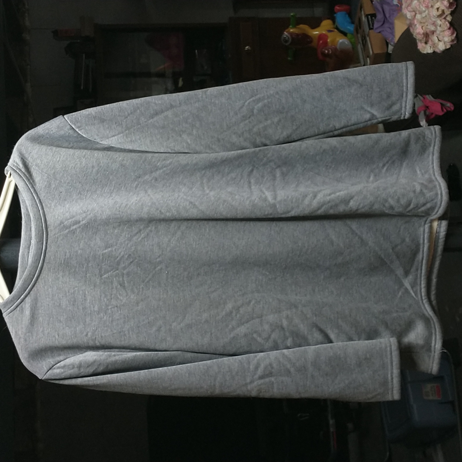 Gray, Lined Top
